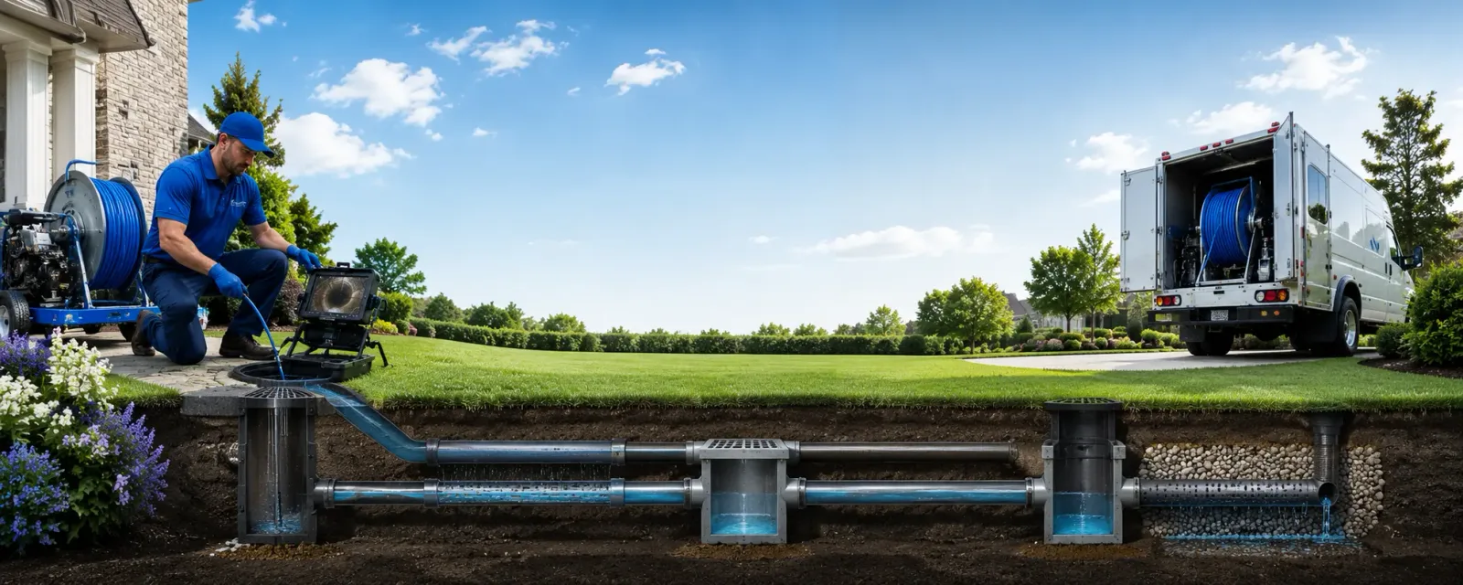 Outdoor drain cleaning information for Coyanosa, TX